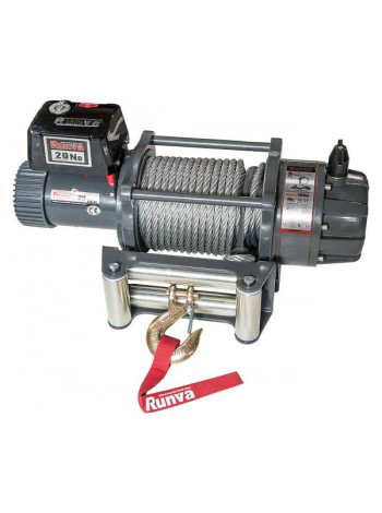 Автомобильная электрическая лебёдка RUNVA 12V 20000 lbs влагозащищенная EWB20000U