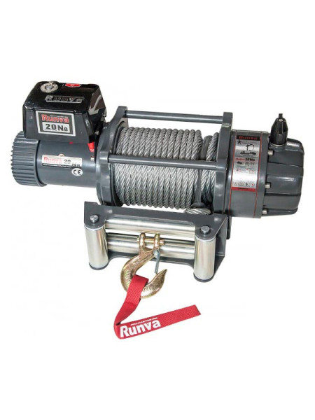 Автомобильная электрическая лебёдка RUNVA 12V 20000 lbs влагозащищенная EWB20000U