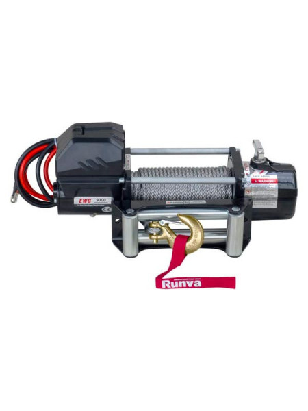 Автомобильная электрическая лебёдка RUNVA 12V Magnum 9000 lbs 4200 кг стальной трос EWG9000U