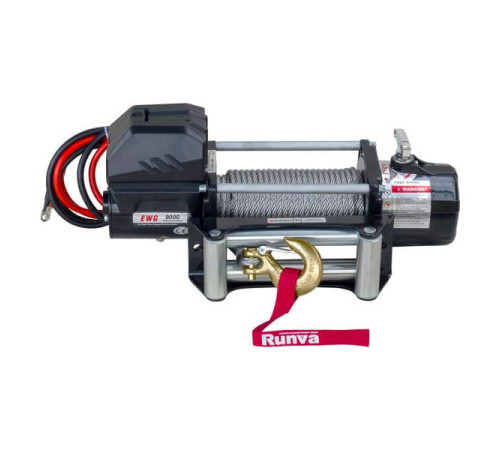 Автомобильная электрическая лебёдка RUNVA 12V Magnum 9000 lbs 4200 кг стальной трос EWG9000U