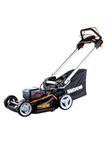 Аккумуляторная самоходная газонокосилка WORX 40 В, АКБ 4 А*ч х2, ЗУ 2А х2 WG749E