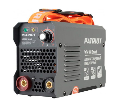 Cварочный инверторный аппарат Patriot WM 181Smart MMA с маской 301D 605302293