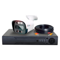 Комплект видеонаблюдения PS-link ahd 2мп kit-c201hdc 1 уличная камера fullcolor 4104