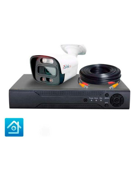 Комплект видеонаблюдения PS-link ahd 5мп kit-c501hdc 1 уличная камера fullcolor 4113