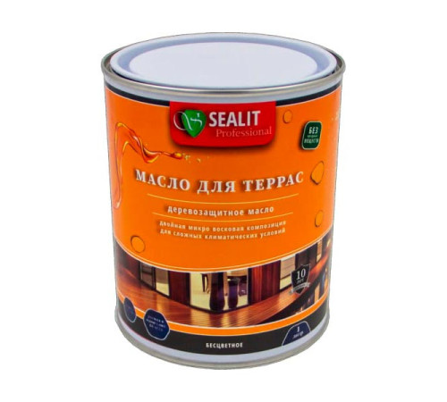 Масло для террас Sealit Terrace oil 5 л, бесцветное, 13-010