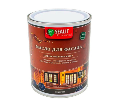 Масло для фасадов Sealit Facade oil 5 л, бесцветное 15-010