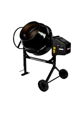 Бетоносмеситель QUATTRO ELEMENTI Gravity 120 (550 Вт, 120 л, 27 об/мин., замес 40 л, полиамидный венец) 915-991