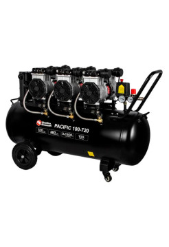 Безмасляный поршневой компрессор QUATTRO ELEMENTI PACIFIC 100-720 720 л/мин, 100 л, 5.5 л.с, 8 бар 915-380