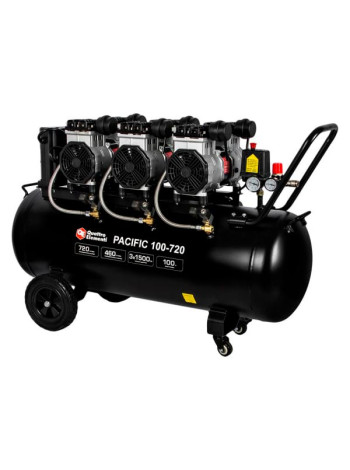 Безмасляный поршневой компрессор QUATTRO ELEMENTI PACIFIC 100-720 720 л/мин, 100 л, 5.5 л.с, 8 бар 915-380
