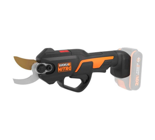 Аккумуляторный секатор WORX 20в, 25см, без акб и зу WG330E.9
