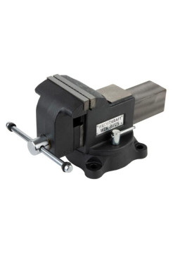 Профессиональные слесарные тиски WIEDERKRAFT поворотные, с наковальней, 125 мм WDK-BV125