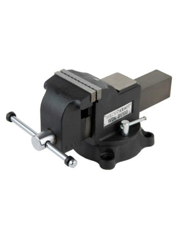 Профессиональные слесарные тиски WIEDERKRAFT поворотные, с наковальней, 100 мм WDK-BV100