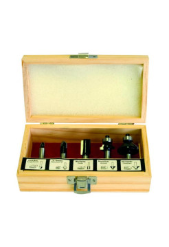 Набор фрез 0502 (5 шт; хвостовик 8 мм) по дереву Калибр 00000024853