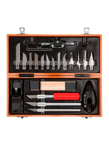 Профессиональные резцы по дереву Зубр Эксперт 23шт. 18377-H23