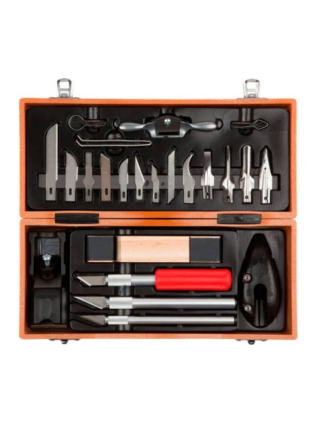 Профессиональные резцы по дереву Зубр Эксперт 23шт. 18377-H23