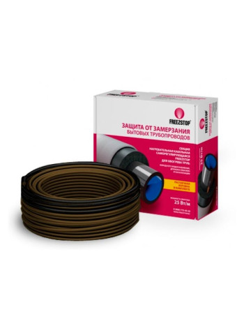 Греющий кабель саморегулирующийся для обогрева труб Теплолюкс Freezstop-25-5