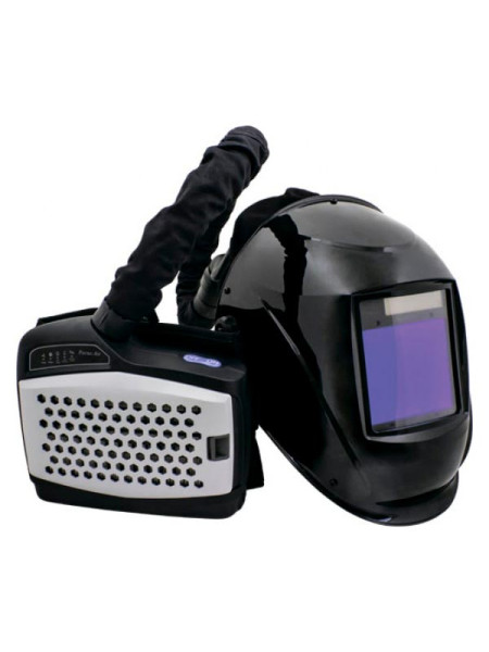 Маска сварщика с турбоблоком собранная К-704Т PRO черная КЕДР 8004493