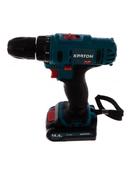 Аккумуляторная дрель-шуруповерт Кратон CD-14,4-Li-1,5 3 11 01 055