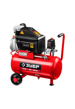 Воздушный масляный компрессор Зубр 240 л/мин, 24 л, 1500 Вт КПМ-240-24