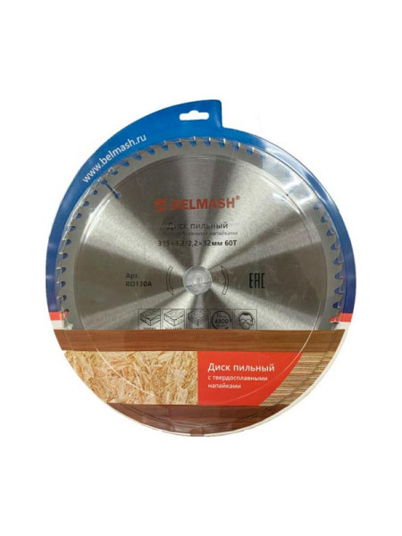 Диск пильный по дереву (315x3.2/2.2x32/30 мм; 60T) Белмаш RD130A