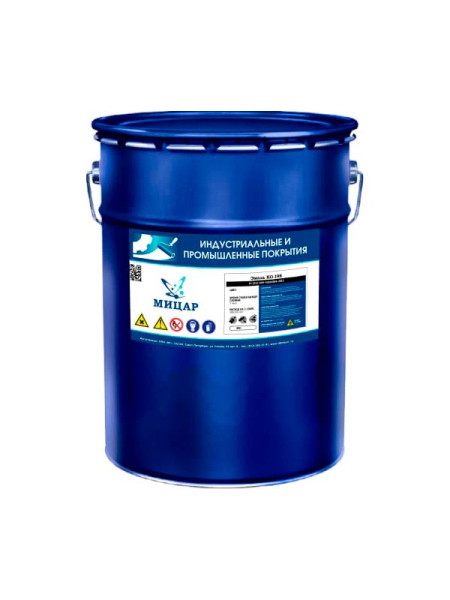 Атмосферостойкая эмаль Мицар ХВ-124 20 кг чёрный 923