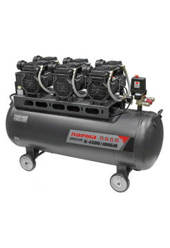 Компрессор Парма K-4500/100БМ безмасляный 3*1500 Вт, 100л, 711 л/м 02.014.00009