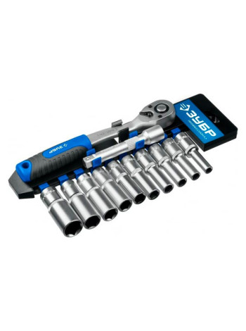 Набор торцовых головок Зубр Профессионал ТБ-12У 12 предм 27650-H12