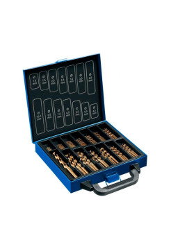 Набор сверл по металлу Зубр Кобальт 99 шт, 1-10 мм, сталь Р6М5К5 29626-H99