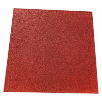 Плитка из резиновой крошки АМОРТЕКС 10 кв.м., 500x500x40 мм, цвет красный 0141