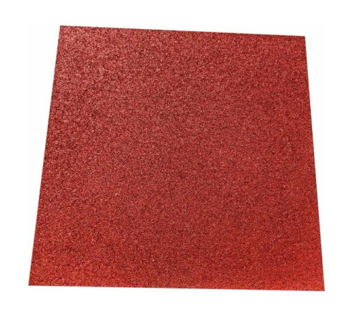 Плитка из резиновой крошки АМОРТЕКС 10 кв.м., 500x500x40 мм, цвет красный 0141