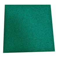 Плитка из резиновой крошки АМОРТЕКС 10 кв.м., 500x500x40мм, цвет зеленый 0142
