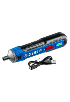 Аккумуляторная отвертка Зубр Профессионал 4 Vmax, в коробке PSD-4