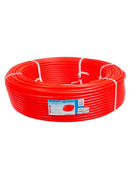 Труба ПОЛИТЭК из полиэтилена PЕ-RТ ф16x2,0 (КРАСНАЯ) (100 м), 90301016020