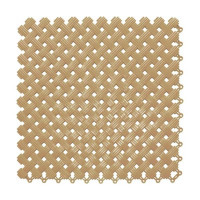 Антискользящий коврик для ванны, бассейна, сауны, бани ПластФактор Aqua набор из 12 модулей, бежевый 4630027112934