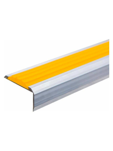 Угловая тактильная лента в алюминиевом профиле ПластФактор 1 м, 3 шт. 4630027112682