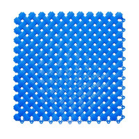 Антискользящий коврик для ванны, бассейна, сауны, бани ПластФактор Aqua набор из 12 модулей, синий 4630027112958