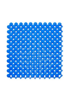 Антискользящий коврик для ванны, бассейна, сауны, бани ПластФактор Aqua набор из 12 модулей, синий 4630027112958