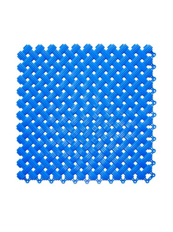 Антискользящий коврик для ванны, бассейна, сауны, бани ПластФактор Aqua набор из 12 модулей, синий 4630027112958
