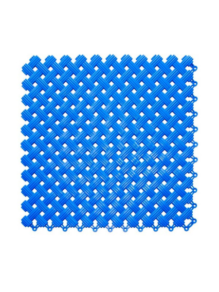 Антискользящий коврик для ванны, бассейна, сауны, бани ПластФактор Aqua набор из 12 модулей, синий 4630027112958