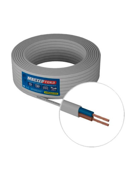 Кабель ПУГНПбм Мастер Тока 2x2.5 бел (100) МТ1335