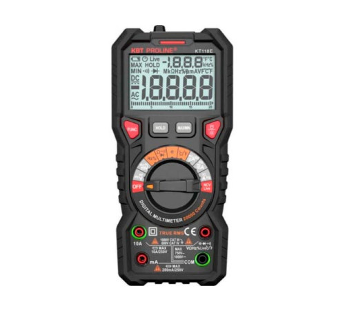 Цифровой мультиметр КВТ KT 118E PROLINE 88548