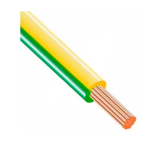 Провод ККЗ ПуГВнг(А)-LS 1х6,0, желто-зеленый KKZ40-00010386