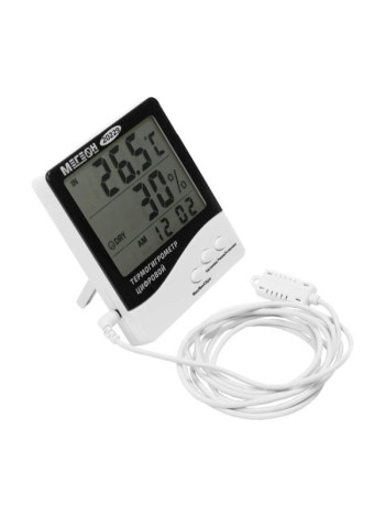 Цифровой настольный термогигрометр МЕГЕОН с выносным датчиком 20229 к0000395922