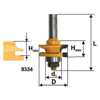 Фреза комбинированная рамочная (41.3х26 мм; хвостовик 12 мм ) по дереву Энкор 9334