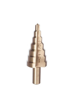 Сверло ступенчатое (6-25 мм; 7 ступеней; ход 4.5 мм) по металлу Энкор 21625