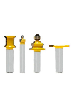 Набор фрез для изготовления шарнирного соединения (4 шт; хвостовик 12 мм) Энкор 10595