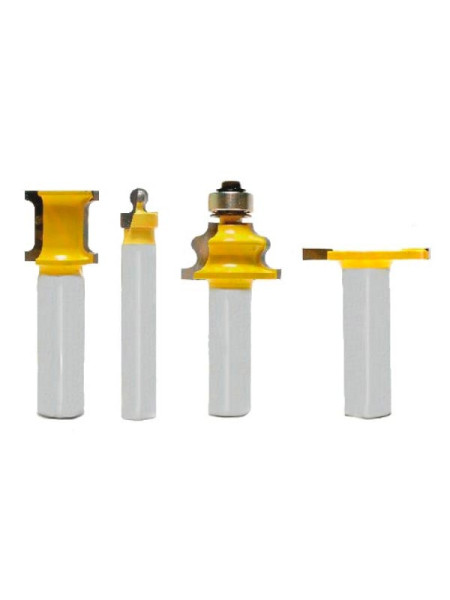 Набор фрез для изготовления шарнирного соединения (4 шт; хвостовик 12 мм) Энкор 10595