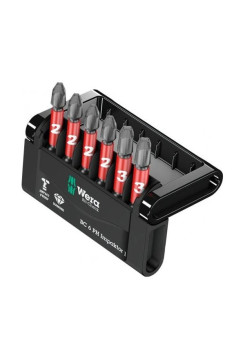 Набор бит Mini-Check Impaktor 851/4 IMP DC 4 шт x PH2, 2 шт x PH3, 50 мм Wera WE-057691