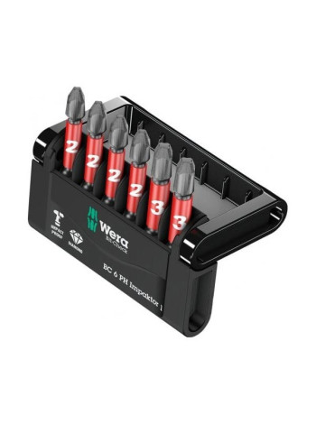 Набор бит Mini-Check Impaktor 851/4 IMP DC 4 шт x PH2, 2 шт x PH3, 50 мм Wera WE-057691