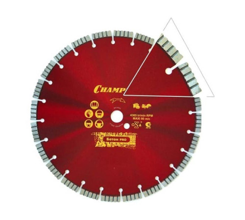 Алмазный диск Champion Concremax PRO 500х25.4х10.4 мм бетон C1627